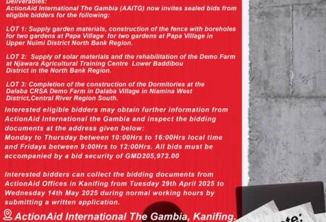 NATIONAL COMPETITIVE BIDDING AAITG/SAPOF/0025/002
