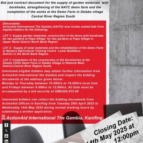 NATIONAL COMPETITIVE BIDDING AAITG/SAPOF/0025/002