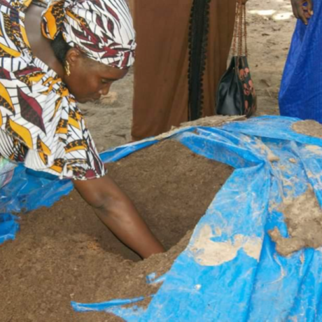 Compost making by women groups in CRR-South of The Gambia